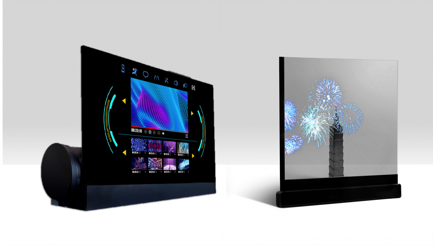 可卷式、折迭性、高透明